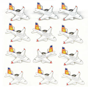 Индивидуальная брошь в виде самолета - Product Image 1