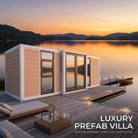 Conteneur préfabriqué en bois de 20 pieds pour hôtels de jardin, mini-studios, cafés en kit, salons, chambres, ateliers, centres commerciaux