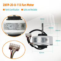 Moteur de ventilateur d'intérieur DC ZKFP-20-8-113 310V 20W 1600RPM 8 pôles CCW de remplacement pour climatiseur split