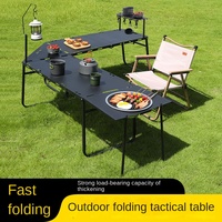 Table pliante moderne, légère et durable en acier inoxydable, mobilier de camping multifonctionnel pour pique-nique et camping