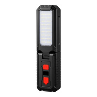 Nouvelle lampe torche LED rechargeable par USB, indice de protection IP44, portable, ultra-lumineuse, multifonction, lampe de travail d'urgence pour l'extérieur, interrupteur à bouton