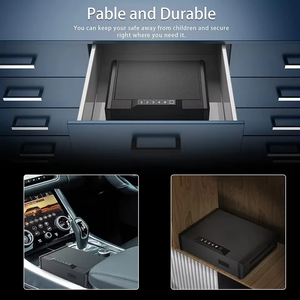 टी 2 सुरक्षा उपकरण बंदूक सुरक्षित बॉक्स छिपा पोर्टेबल हाथ बंदूक सुरक्षित फिंगरप्रिंट बायोमेट्रिक बंदूक सुरक्षित - Product Image 2