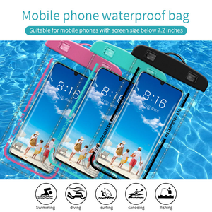 PVC Universal Waterproof Case <strong>Mobile</strong> Phone <strong>Bags</strong> Drift Diving Swimming <strong>Bag</strong> Underwater Dry <strong>Bag</strong> Case for Phones Below 7.<strong>2</strong> Inches - Product Image 5