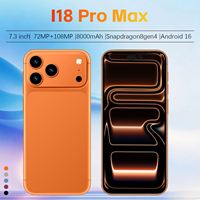 VSTA 2025 Nouvelle Arrivée Téléphone Original I18 Pro Max 5G 6,9 Pouces 16 Go + 1 To Processeur Octa-Core Caméra Arrière 108 MP Cellulaire LTE