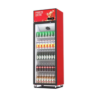 Vitrine d'affichage commerciale à double porte multifonction refroidisseur de supermarché compresseur refroidisseur d'air refroidisseur de bière porte en verre refroidisseur congélateur