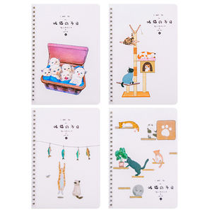 Cuaderno de espiral A5 con patrón de dibujos animados, <span class=keywords><strong>Agenda</strong></span>, diario, planificador para niños, estudiantes, cuaderno escolar - Product Image 6