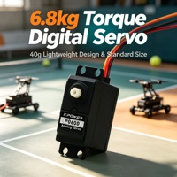 Servomoteur numérique standard Kpower P0600 pour drone et avion RC, 0,13s, couple de 6,8 kg, pour machine lance-balles télécommandée