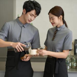 เครื่องแบบพนักงานเสิร์ฟร้านกาแฟร้านอาหารตะวันตกดีไซน์เครื่องแบบพนักงานเสริฟในโรงแรม - Product Image 6