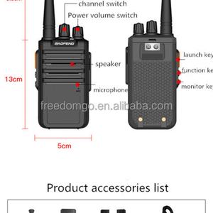 Walkie-Talkie Profesional UHF Analógico de Largo Alcance (3-5 km), BF-M4, 16 Canales, 3 W de Potencia, Batería de 1000-1500 mAh, Resistente al Agua IPX-1 - Product Image 5