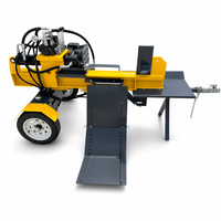Fendeuse de bûches de 37 tonnes avec moteur Kohler 14 CV, cycle rapide 7s, processeur de bois de chauffage avec élévateur de bûches hydraulique et couteau multidirectionnel