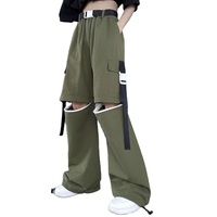 Pantalon Cargo décontracté à fermeture éclair pour femme