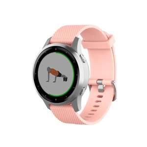 Bracelet en silicone sport Eraysun 18 mm pour montre connectée <span class=keywords><strong>Garmin</strong></span> <span class=keywords><strong>Vivoactive</strong></span> <span class=keywords><strong>4S</strong></span> - Product Image 3