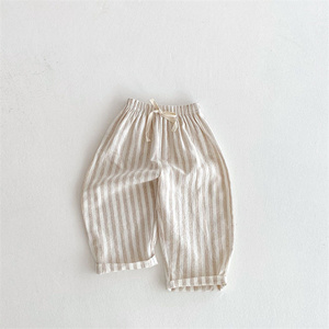 <span class=keywords><strong>1</strong></span> Pezzo Pantaloni per Neonati e Bambini con Logo Personalizzato, a Righe in Cotone, Estivi, Unisex - Product Image 5