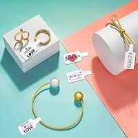 Étiquettes et étiquettes d'actifs de sécurité de bijoux RFID en vrac-ISO 14443A certifié avec impression de code QR personnalisé