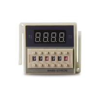 Relay Waktu DH48S-S Relay Penunda Waktu Siklus H5CN Saklar Timer Digital Relay 12V 24V 110V DC 220V DC 380V Dengan Soket
