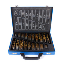 Jeu de 170 forets métriques DIN338 de 1 à 10 mm en cobalt M35, pour acier inoxydable et métaux durs, kit de forets hélicoïdaux HSS durables