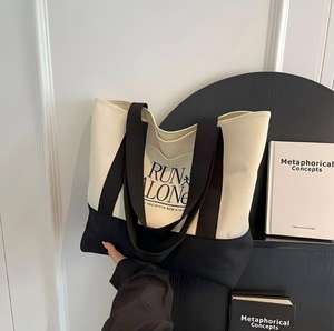 Bolsas de Tela de Lona de Algodón al por Mayor con Logotipo, Bolsas de Lona Impresas de Alta Calidad con Bolsillo Personalizado y Asa para Mujer - Product Image 2