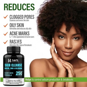 Cápsulas Veganas para el Cuidado de la Piel de Mujeres, Marca Privada OEM ODM, Cápsulas para Limpiar el Acné, para Piel Grasa, Cápsulas para Manchas Oscuras - Product Image 3