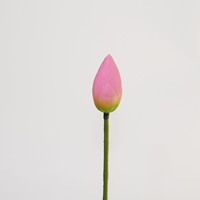 Chunyi CX-38 Tige de fleur artificielle en soie de 95 cm, bourgeon de lotus décoratif – Durable pour l'extérieur, idéal pour la Saint-Valentin
