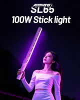 Lampe vidéo LED RGB OEM/ODM 55W avec ventilateur de refroidissement, contrôle par application, lampe LED RGB portable pour la photographie