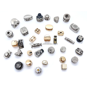 OEM tùy chỉnh túi áo khoác mùa xuân chuyển đổi dây giày khóa dây rút dây khóa kim loại Stopper chuyển đổi dây ổ khóa khắc dây Stopper - Product Image 6