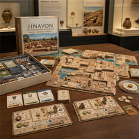 Jeu de Société Personnalisé sur le Thème des Excavations Archéologiques : Jeu de Table Stratégique pour la Conservation des Musées, en Carton Recyclable pour le Patrimoine