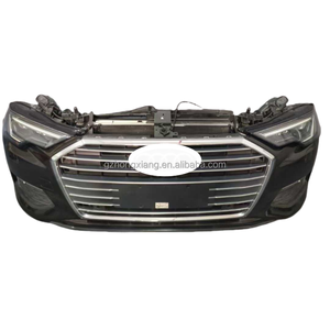 Kit de carrocería <span class=keywords><strong>Audi</strong></span> A6L de alta calidad C7 rejilla envolvente C8 parachoques delantero luz antiniebla recortes tanque montaje de cabeza de ventilador electrónico nuevo usado - Product Image 4