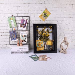 Kích Thước Tùy Chỉnh Gỗ Phote Khung Phía Trước Mở Độ Sâu Hiển Thị Hộp Tường Và Bàn Hiển Thị Bộ Nhớ Hộp 6 Pins Bao Gồm - Product Image 2