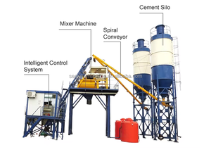 Hoch effiziente dieselbe triebene Beton mischa nlage zur Herstellung von Zements ilo - Product Image 4