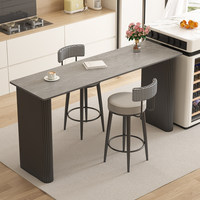 Table haute murale en métal avec chaise, table étroite commerciale pour salon de thé, balcon, design de luxe léger