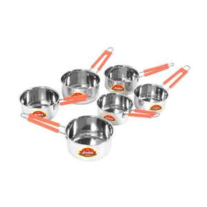 กระทะสแตนเลสสำหรับใส่น้ำจิ้มนมชากาแฟแบบมีด้ามจับใหม่ฐานเหนี่ยวนำแบบแบน - Product Image 1