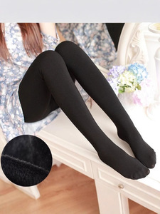 Autunno inverno un pezzo a vita alta con perla <span class=keywords><strong>Leggings</strong></span> in pile ispessiti caldi e carnosi collant traspirante Logo personalizzabile - Product Image 2