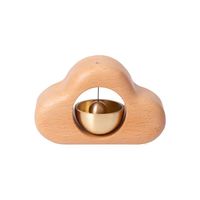 Gran oferta, timbre de madera magnético de gato con tonos de latón, timbre de señal de estilo Vintage para alquiler para puerta de edificio de apartamentos