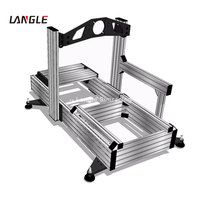 Châssis personnalisé Siège métal aluminium Avion complet Plate-forme de course SIM Conduite Profil aluminium 8080 Siège complet