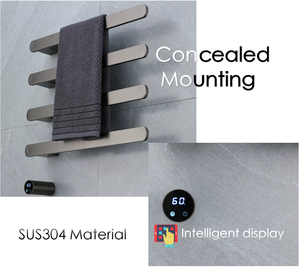 Nuevo Diseño 2026: Lujo en Calentadores de Toallas Eléctricos para Baño, Calentador de Toallas de Acero Inoxidable con Control de Tiempo - Product Image 4