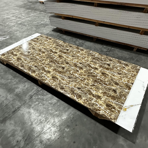 Cao bóng trang trí <span class=keywords><strong>UV</strong></span> <span class=keywords><strong>Board</strong></span> PVC nhựa <span class=keywords><strong>UV</strong></span> tấm đá cẩm thạch cho phòng tắm trang trí - Product Image 4