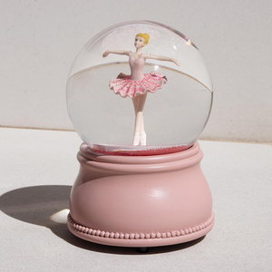 Globo de Nieve Musical Giratorio Personalizado con Bailarina Navideña, Adorno de Lujo, Regalo de Cumpleaños, Recuerdo de Resina para Niñas - Product Image 4