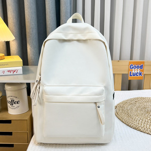 New Autumn and Winter Simple Ultra-Light Black and White Checkerboard Nylon Backpack for Women Large Capacity School <b>Bag</b> - Product Image 4