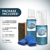 Kit d'entretien du cuir professionnel de qualité supérieure en gros, 5 pièces, mousse nettoyante 100 ml, revitalisant 100 ml, formule écologique sans alcool, anti-taches