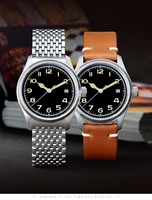 Montre mécanique automatique 38mm personnalisée OEM pour hommes avec cadran de style minimaliste, calendrier, fonction étanche lumineuse, affichage plongeur