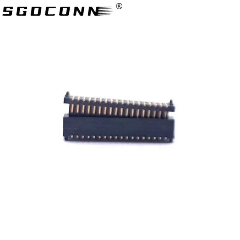 0.5mm Pitch SMT 8-100P Au plating male pogo pin Connectors Board to board connector Dual Row