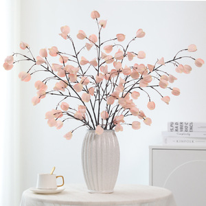 Fleur artificielle en soie rose Goldenrain, branche unique, décoration de salon - Product Image 1