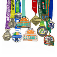 Fabricant de médailles de trophée de sport en métal bronze doré argent simple logo personnalisé médailles et trophées médaille de marathon