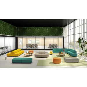 Ensemble de canapés de bureau ronds extensibles modernes, meubles modulaires commerciaux pour les zones de réception des hôpitaux, des hôtels et des halls - Product Image 1