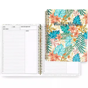 Manufacturing Hard cover spiral school office business art supplies note book a6 notebook a5 diary book for business school