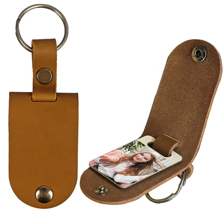 Mini özel fotoğraf çerçevesi tutucu anahtarlık anne anne günü hediye kişiselleştirilmiş deri fotoğraflı anahtarlık