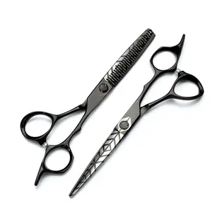 HS-0011 Hair Cutting Japan Steel 440c Barber Salon Scissors Hairdressing Shears Mizutani Set Titanium Yasaka BeautyProfessional