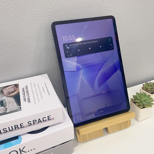 Bamboo Tablet <b>Stand</b> Adjustable Desktop Holder For Phone And Tablet Universal Simple Design Office Home Use - Product Image 1