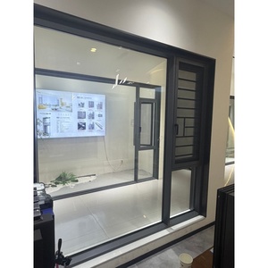 Fenêtre coulissante élégante en aluminium 116, double vitrage trempé, isolation thermique, insonorisation, pour villa résidentielle. - Product Image 1