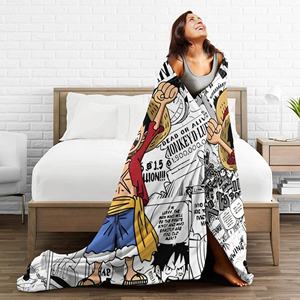 Couverture imprimée Luffy <span class=keywords><strong>Zoro</strong></span> Sanji pour hommes et femmes, super douce et confortable, pour canapé, plusieurs tailles, dérivés d'anime - Product Image 6